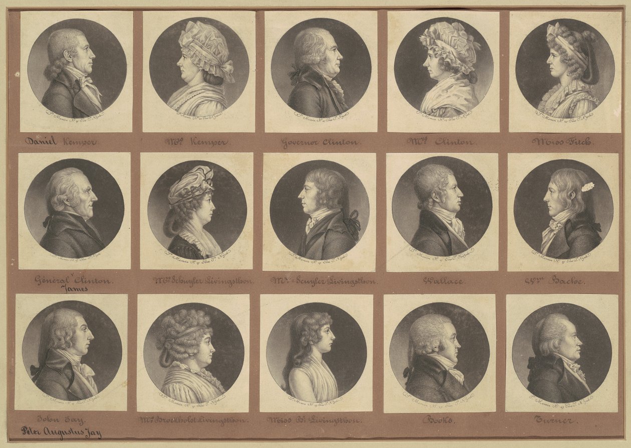 Saint-Mémin Collection of Portraits, Group 5 by Charles B. J. Févret de Saint Mémin