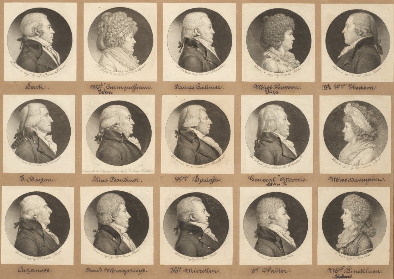 Saint-Mémin Collection of Portraits, Group 9 by Charles B. J. Févret de Saint Mémin