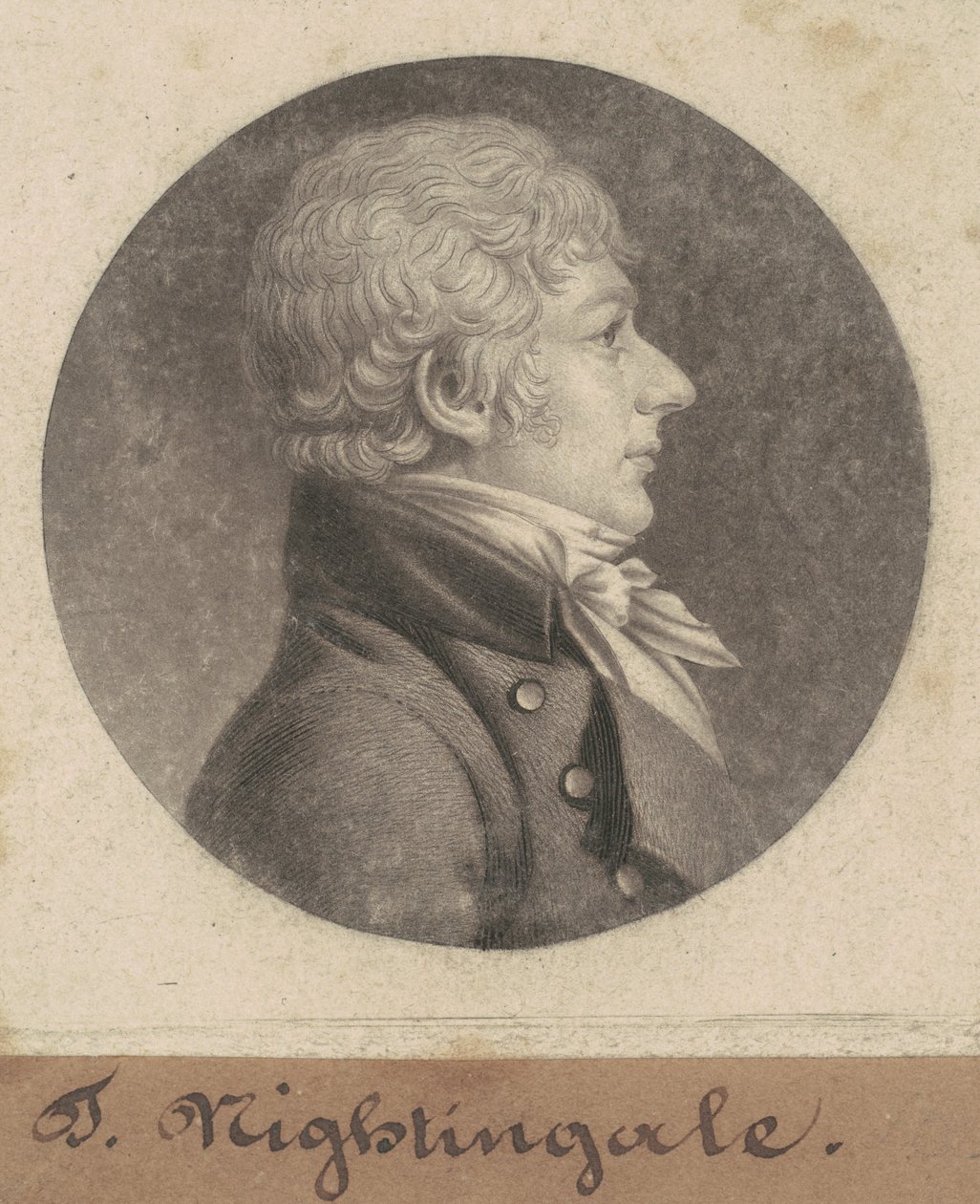 T. Nightingale by Charles B. J. Févret de Saint Mémin