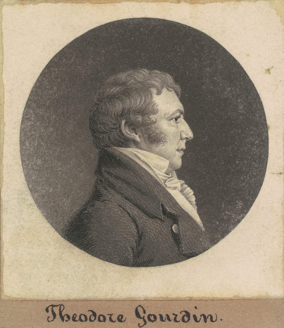 Theodore Gourdin by Charles B. J. Févret de Saint Mémin