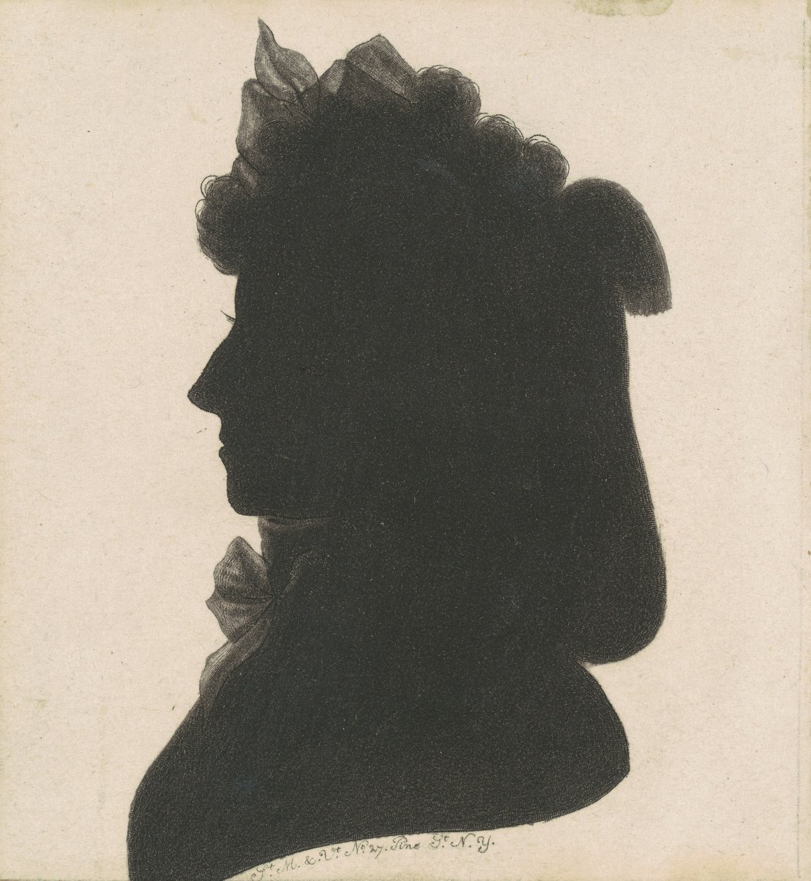 Unidentified Female Silhouette by Charles B. J. Févret de Saint Mémin