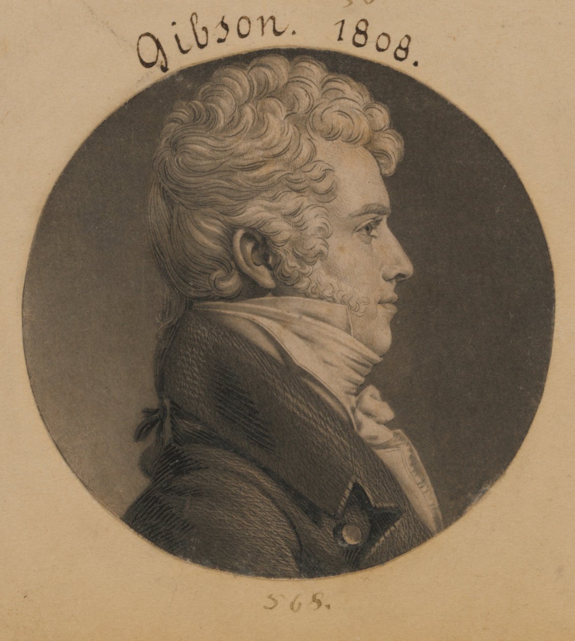 Alexander Gibson by Charles Balthazar Julien Févret de Saint-Mémin