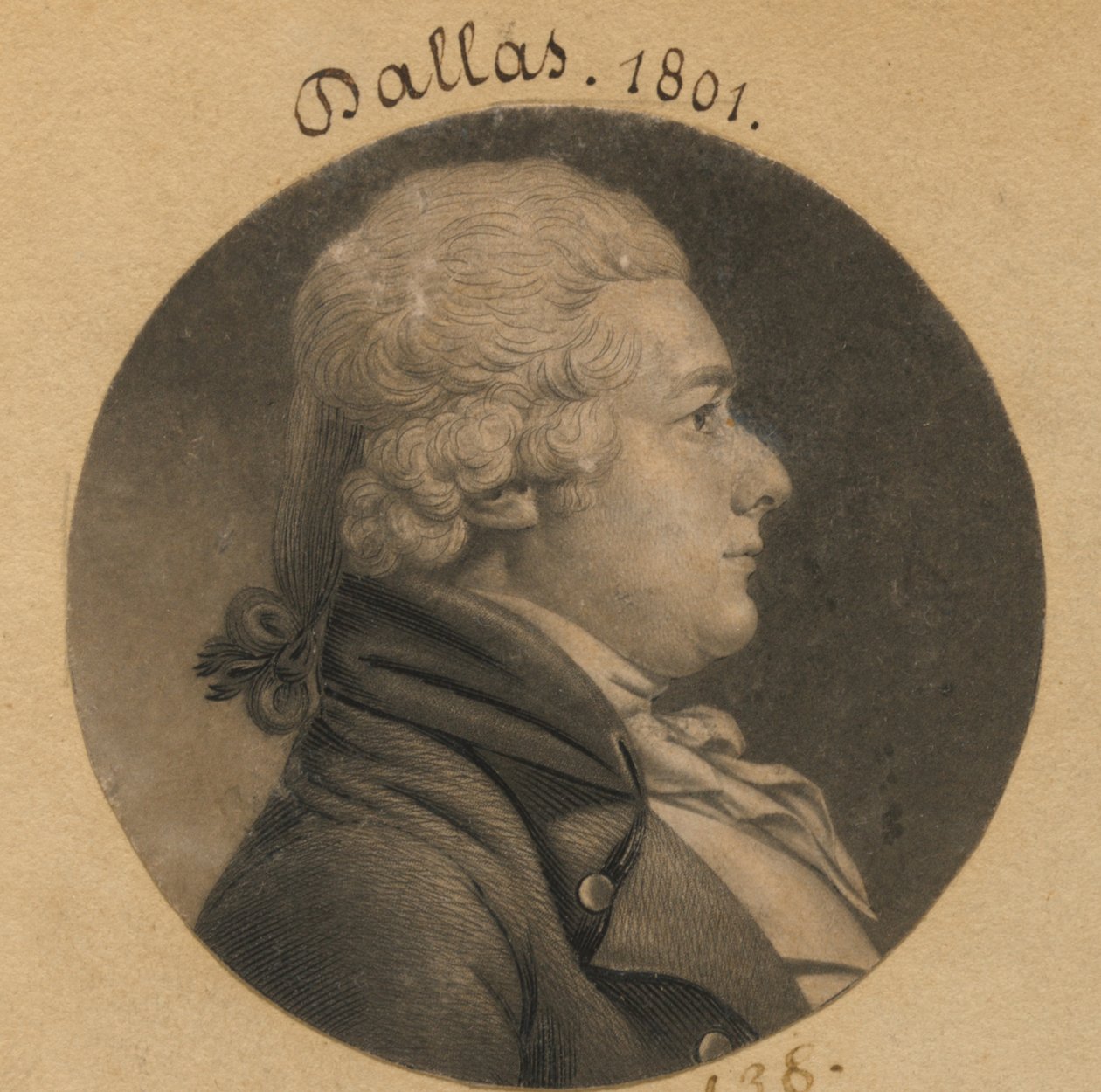 Alexander James Dallas by Charles Balthazar Julien Févret de Saint-Mémin