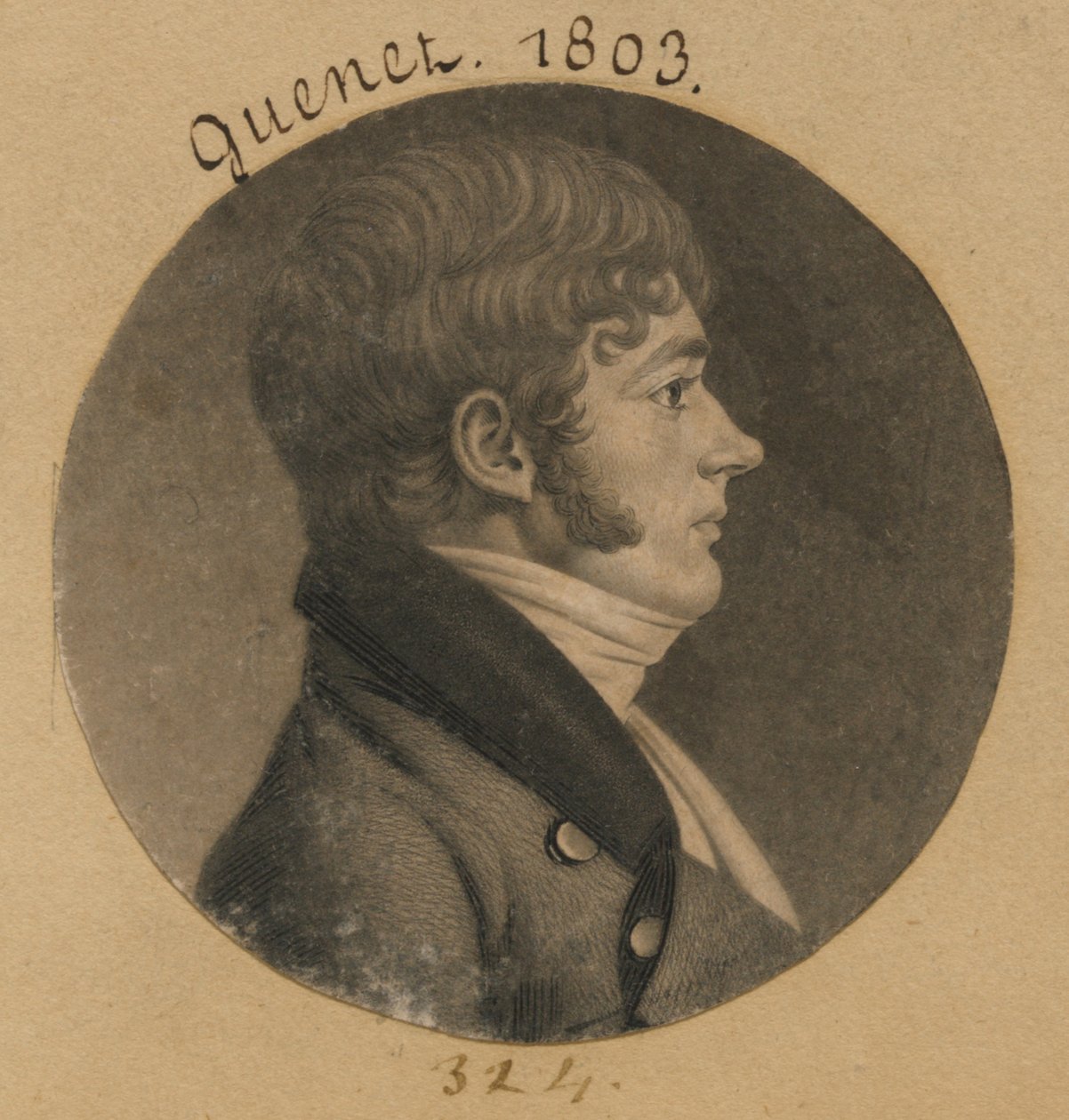 Guenet by Charles Balthazar Julien Févret de Saint-Mémin