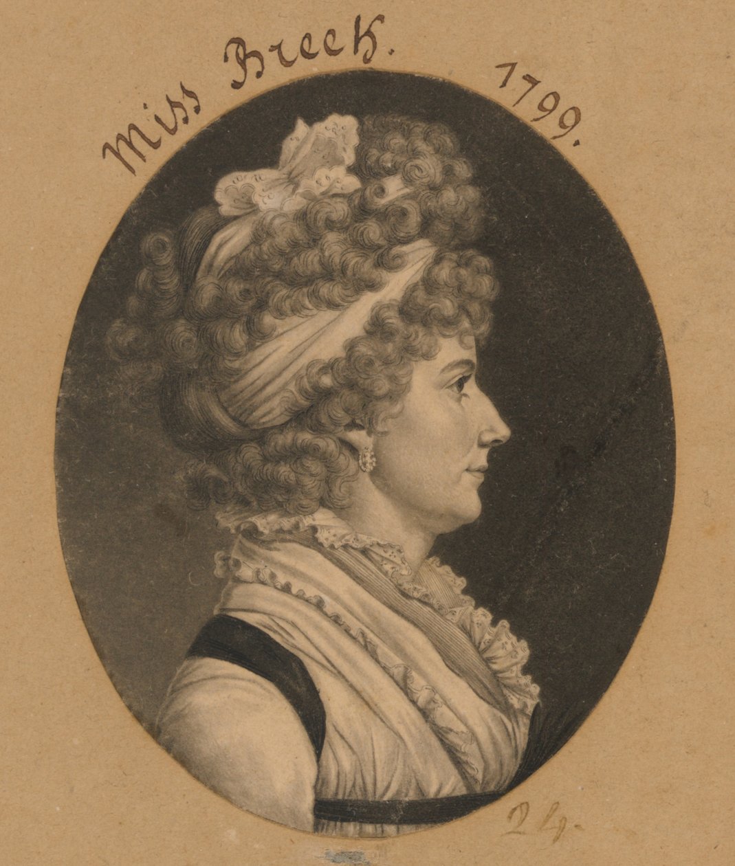 Hannah Breck by Charles Balthazar Julien Févret de Saint-Mémin