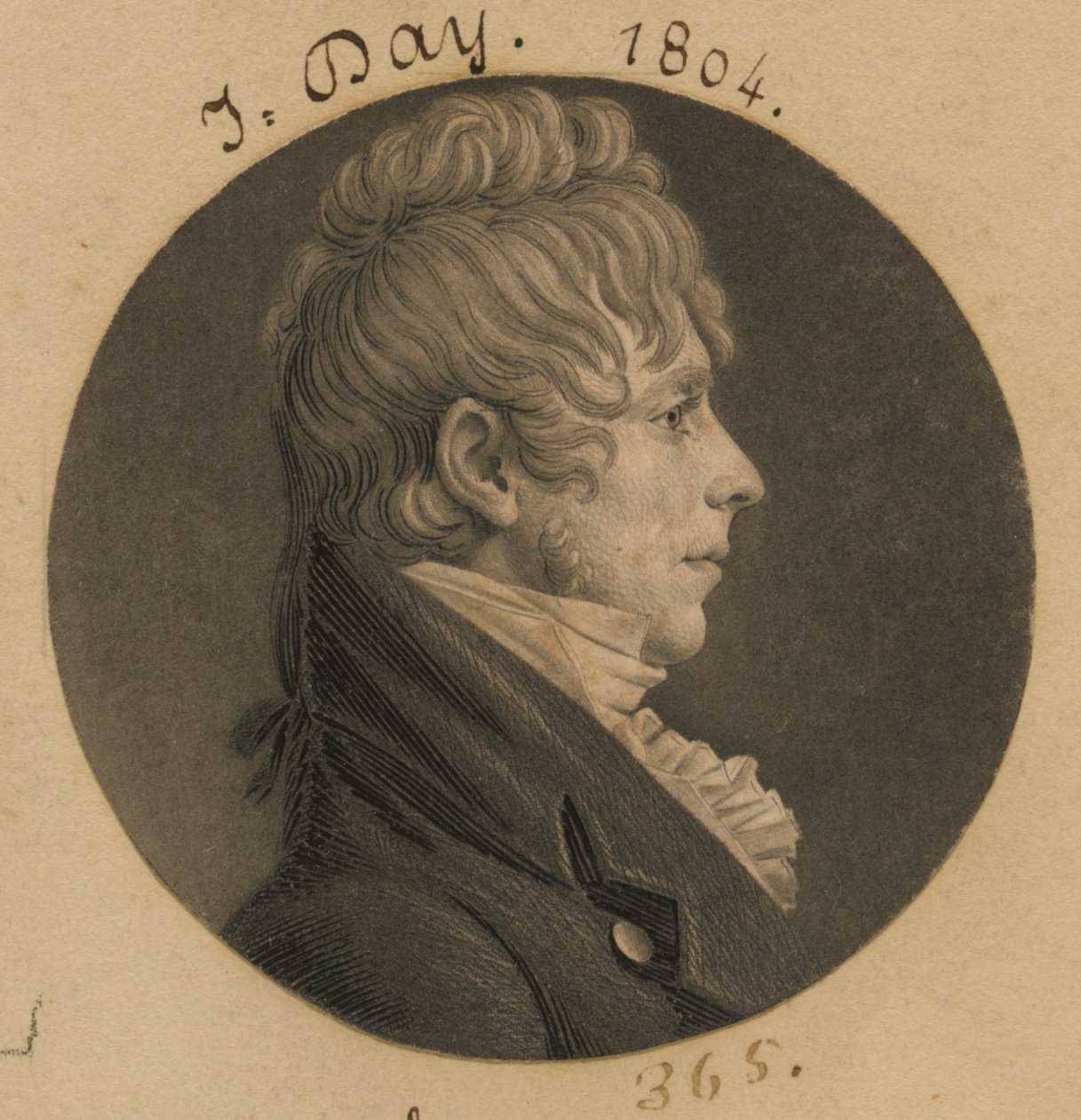 J. Day by Charles Balthazar Julien Févret de Saint-Mémin