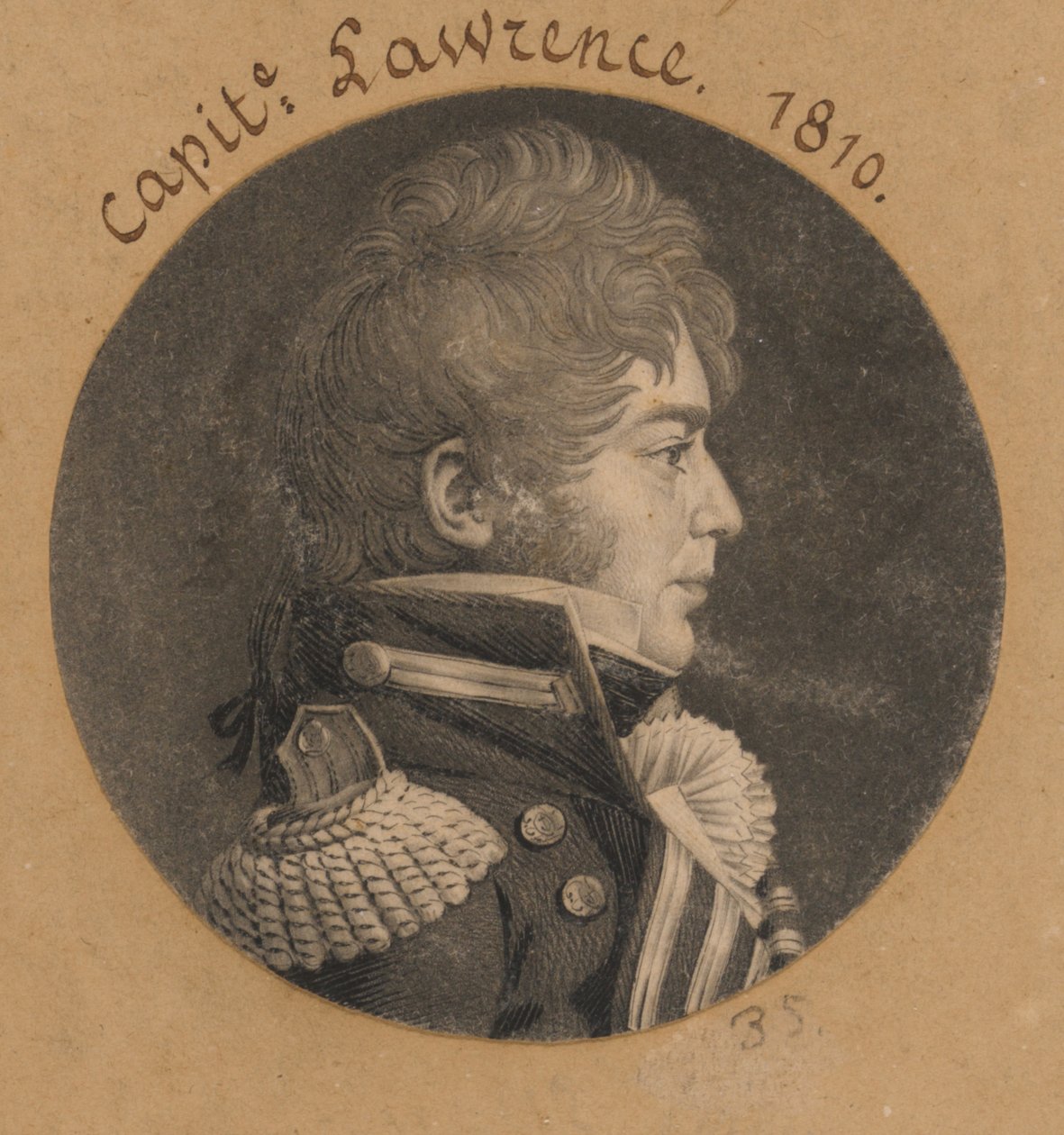 James Lawrence by Charles Balthazar Julien Févret de Saint-Mémin