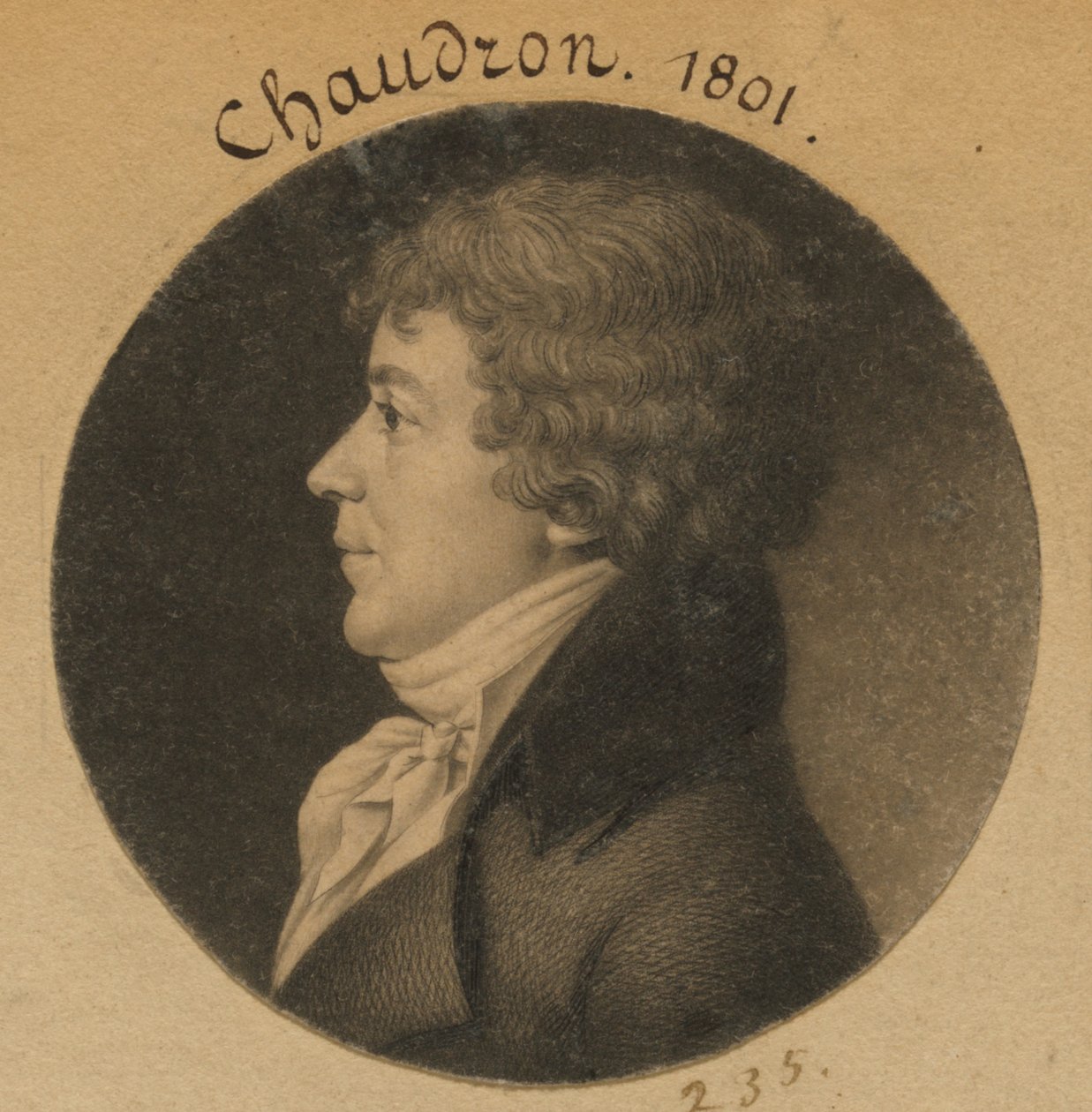 Jean Simon Chaudron by Charles Balthazar Julien Févret de Saint-Mémin