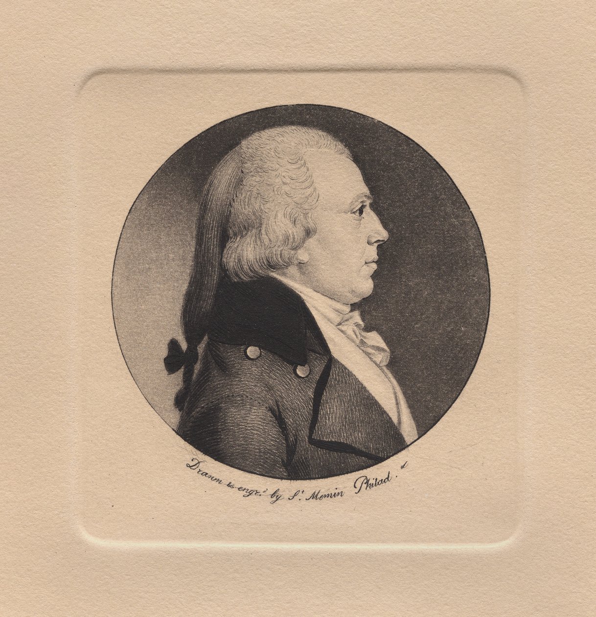 John Bohlen by Charles Balthazar Julien Févret de Saint-Mémin