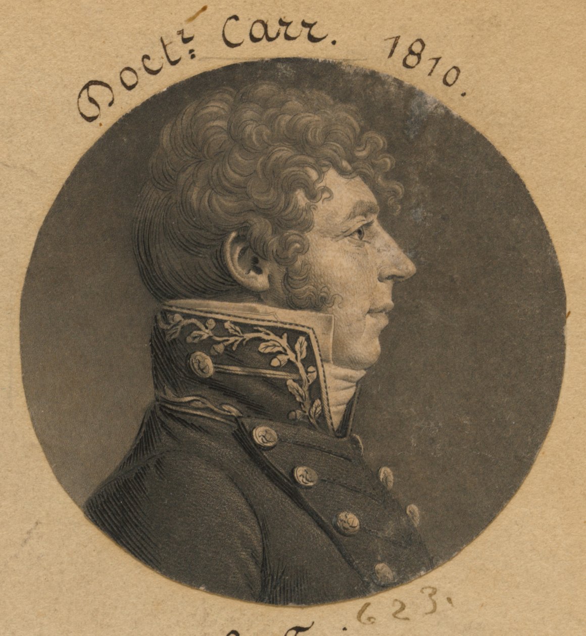 John H. Carr by Charles Balthazar Julien Févret de Saint-Mémin