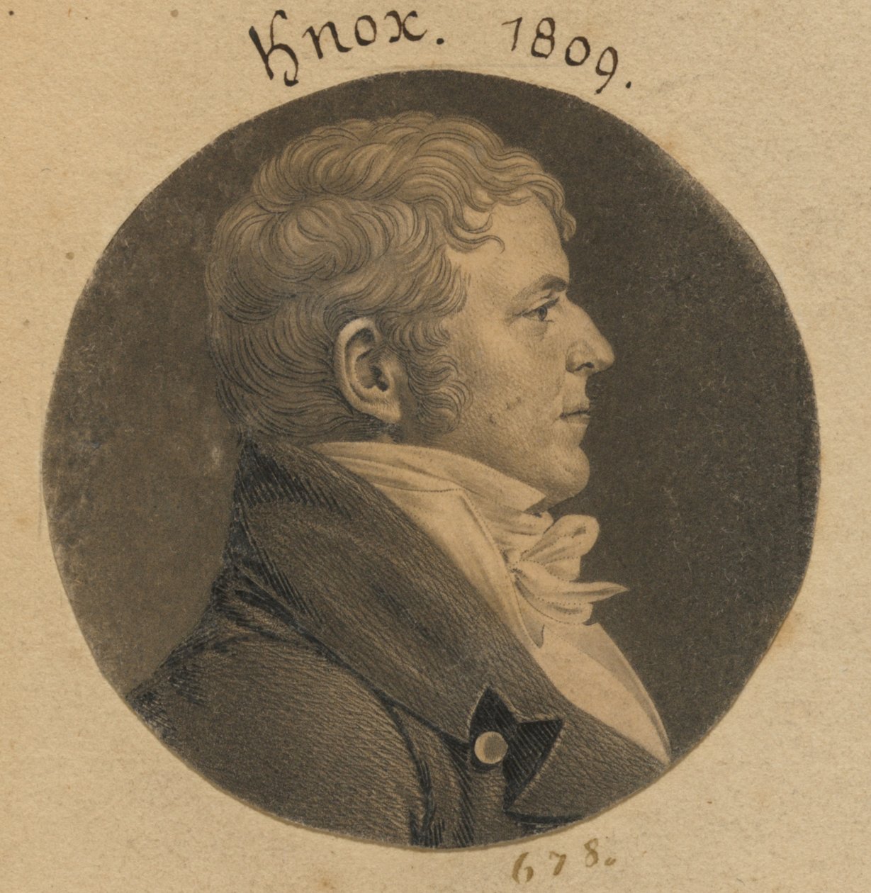Knox by Charles Balthazar Julien Févret de Saint-Mémin