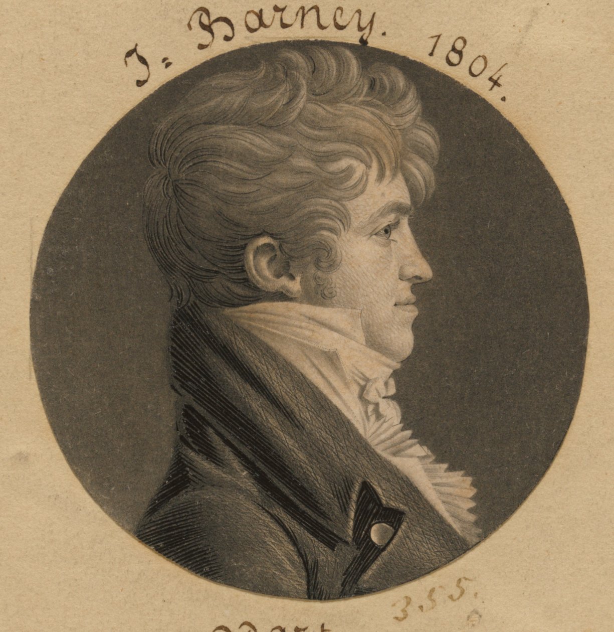 Louis Barney by Charles Balthazar Julien Févret de Saint-Mémin