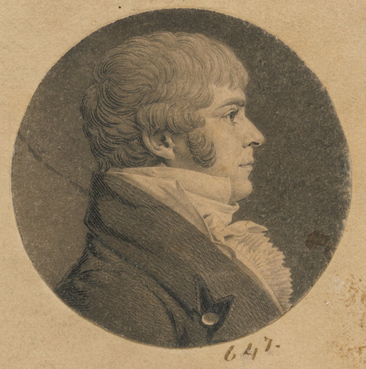 Miles King Jr. by Charles Balthazar Julien Févret de Saint-Mémin