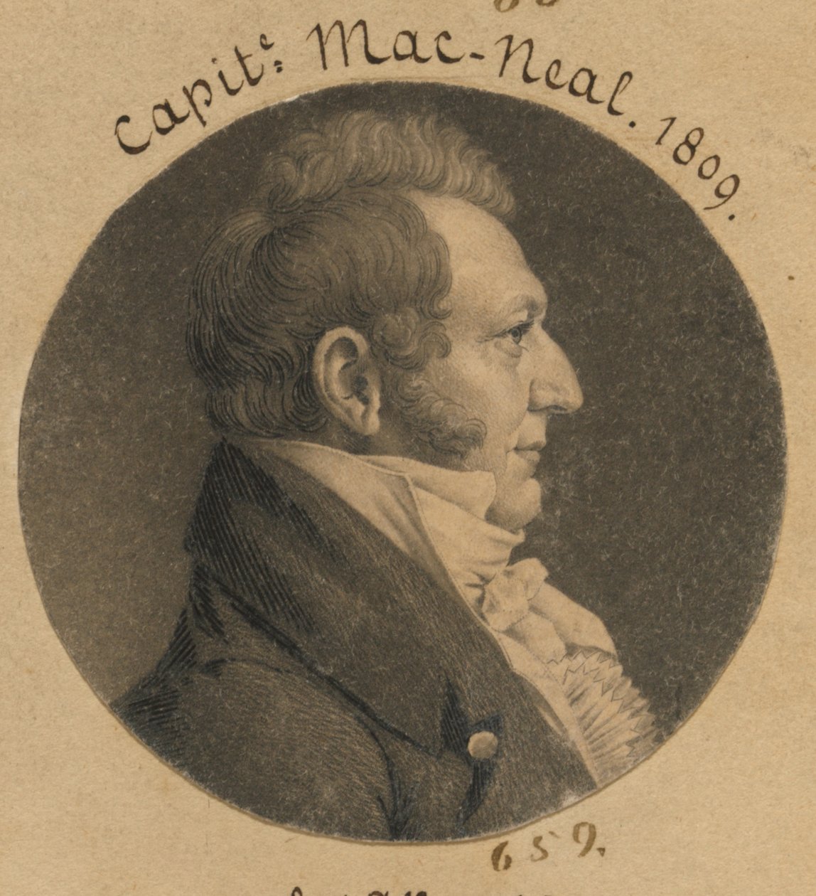 Neil McNeill by Charles Balthazar Julien Févret de Saint-Mémin