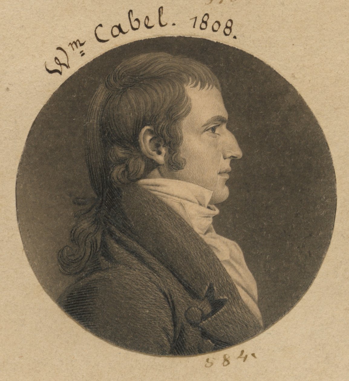 Nicholas Cabell, Jr. by Charles Balthazar Julien Févret de Saint-Mémin