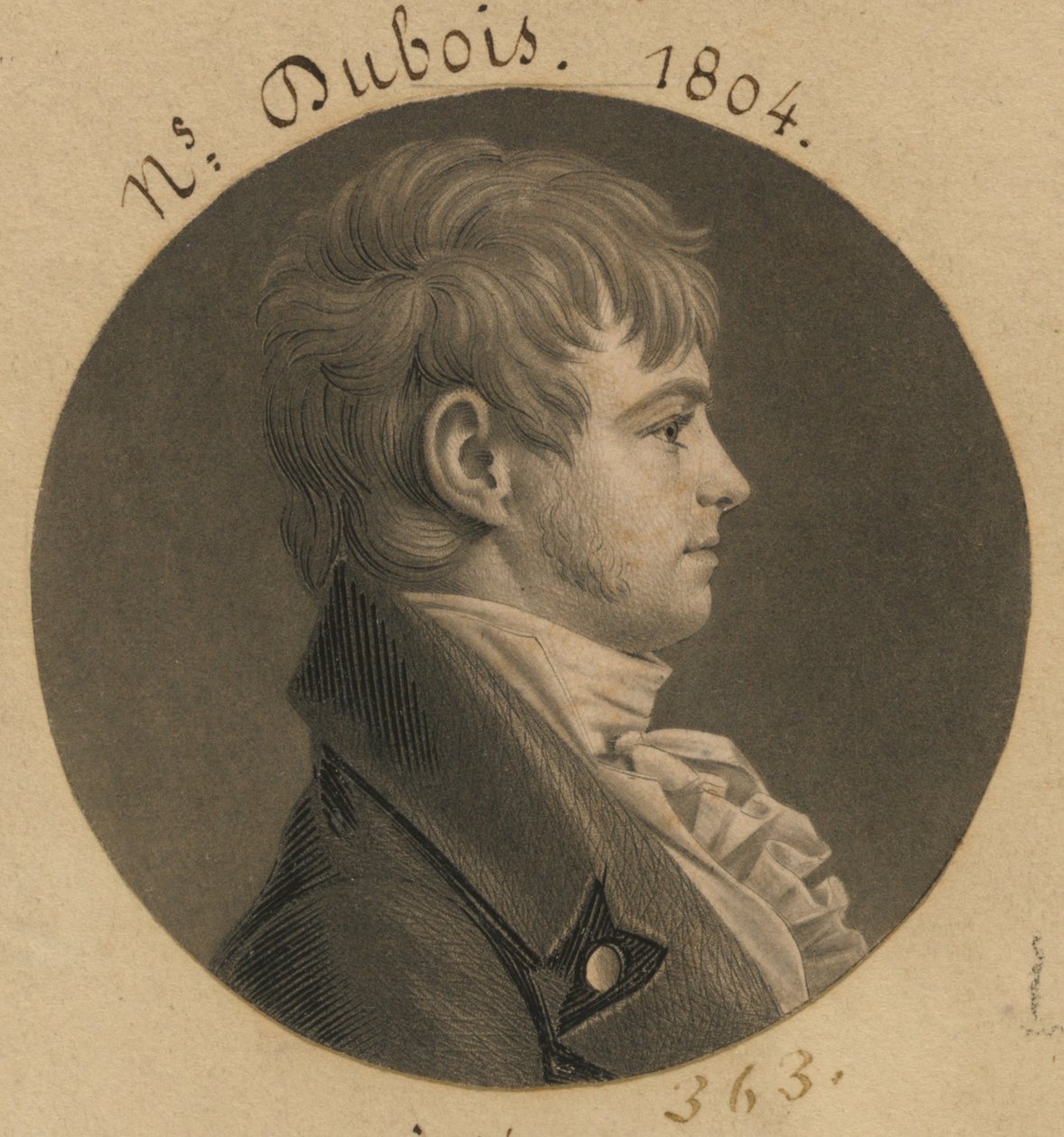 Nicholas DuBois by Charles Balthazar Julien Févret de Saint-Mémin