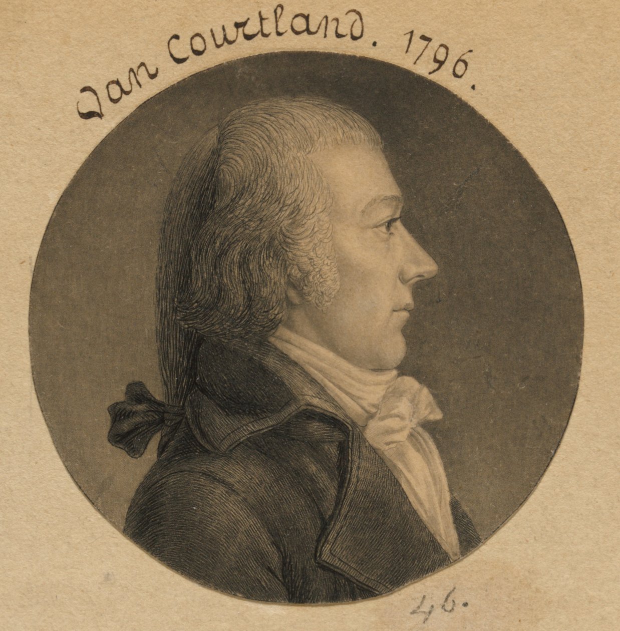 Pierre Van Cortlandt by Charles Balthazar Julien Févret de Saint-Mémin