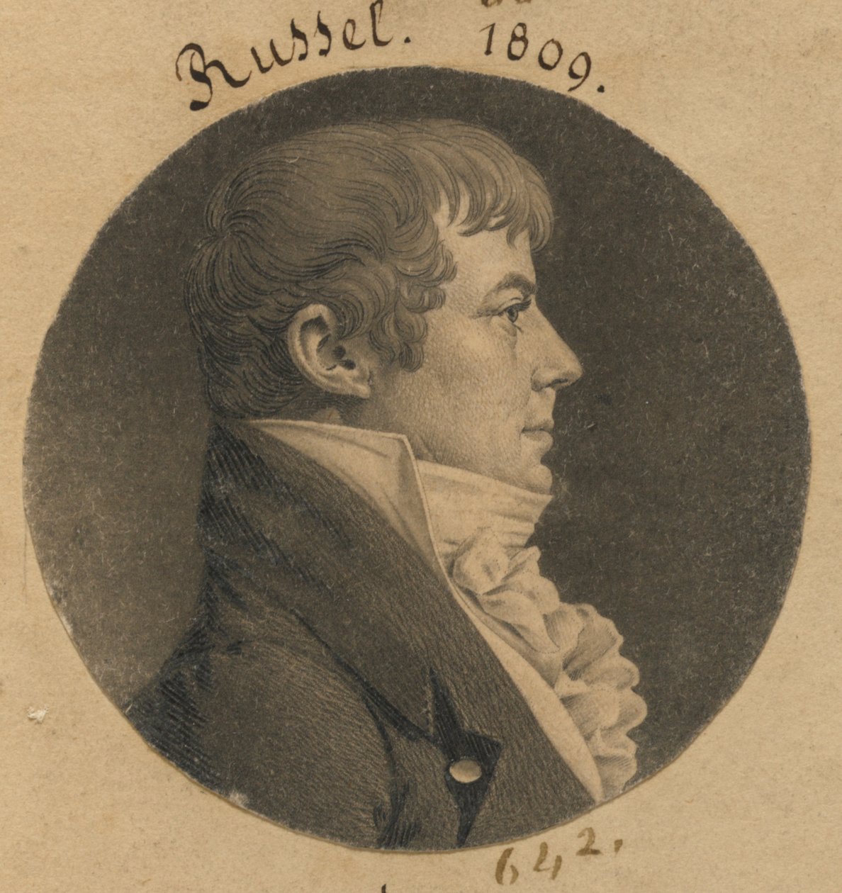 Possibly Nathaniel Russell or J. Dawson by Charles Balthazar Julien Févret de Saint-Mémin