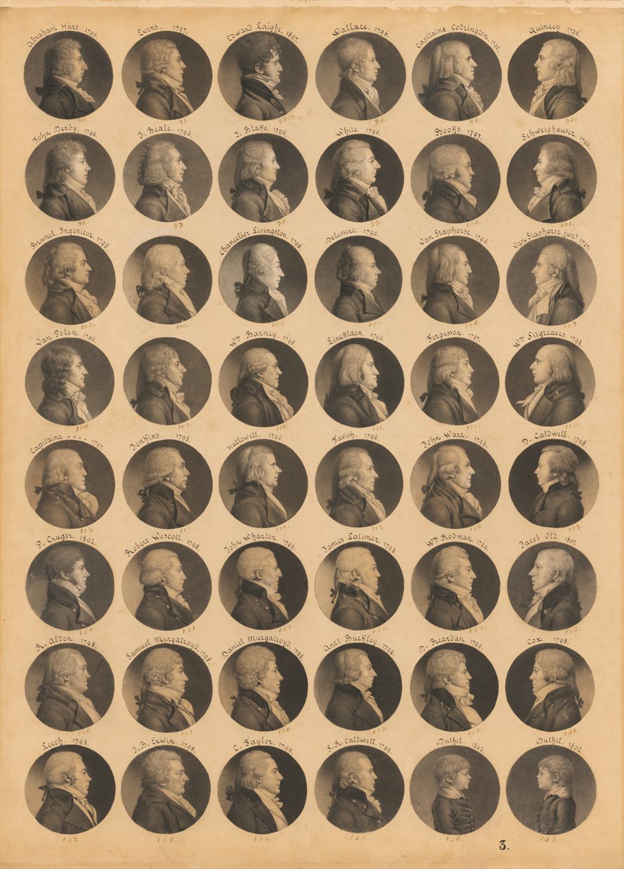Saint-Mémin folio 3 by Charles Balthazar Julien Févret de Saint-Mémin