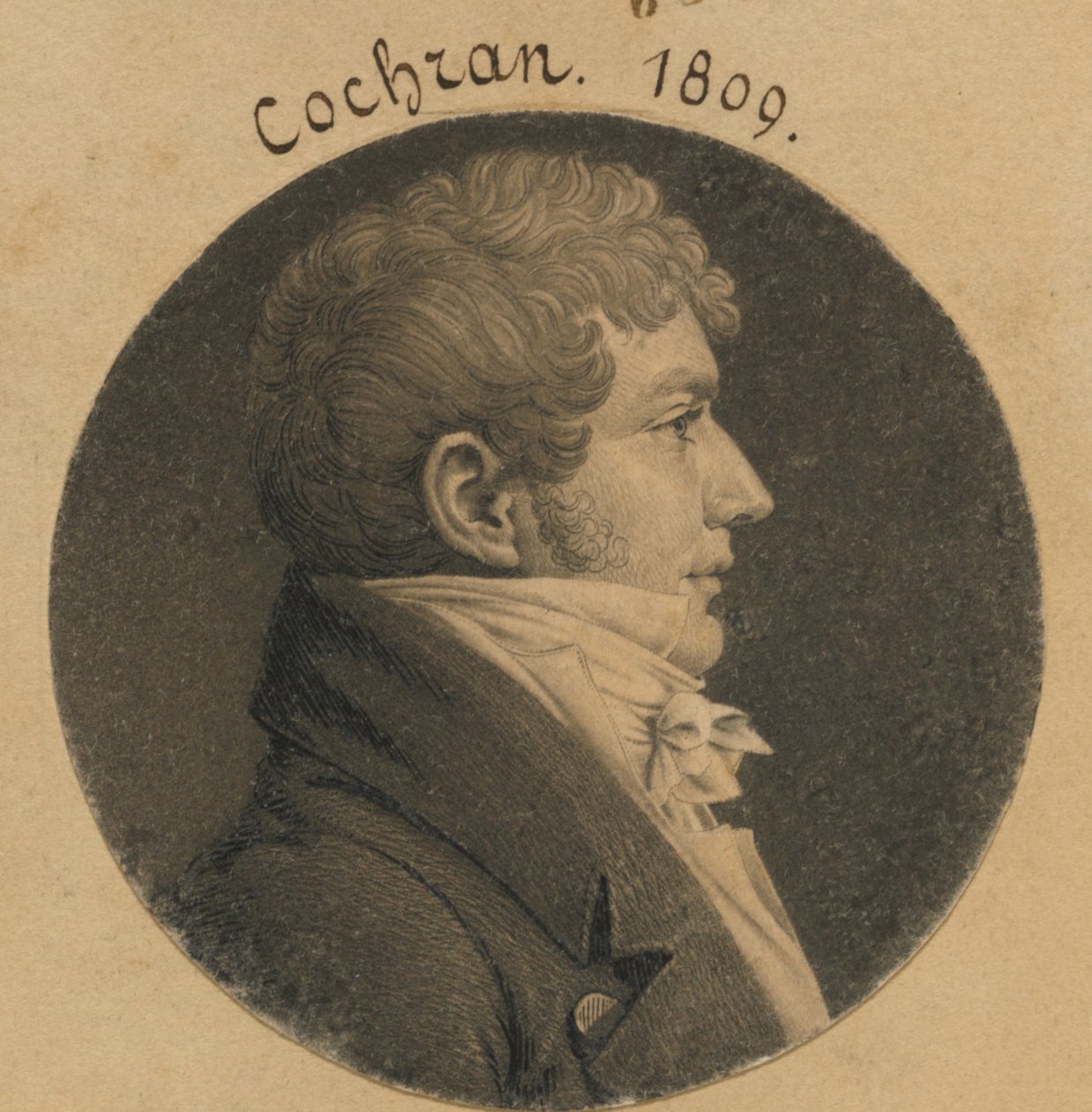 Thomas Cochran by Charles Balthazar Julien Févret de Saint-Mémin