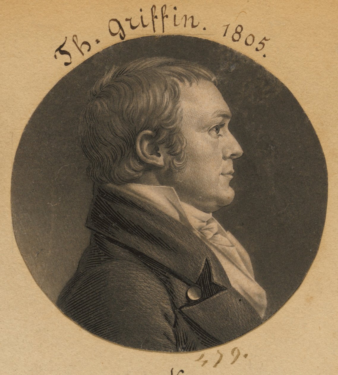 Thomas Griffin by Charles Balthazar Julien Févret de Saint-Mémin