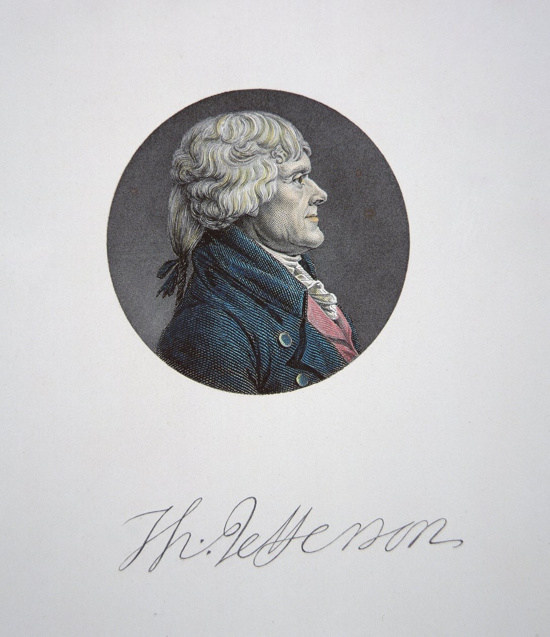 Thomas Jefferson (1743-1826) by Charles Balthazar Julien Févret de Saint Mémin