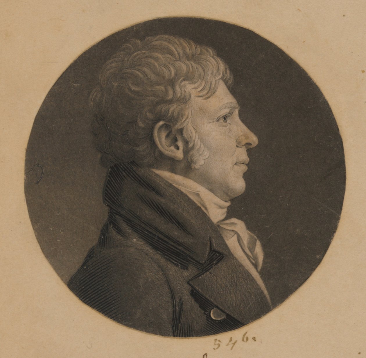 Unidentified Man by Charles Balthazar Julien Févret de Saint-Mémin