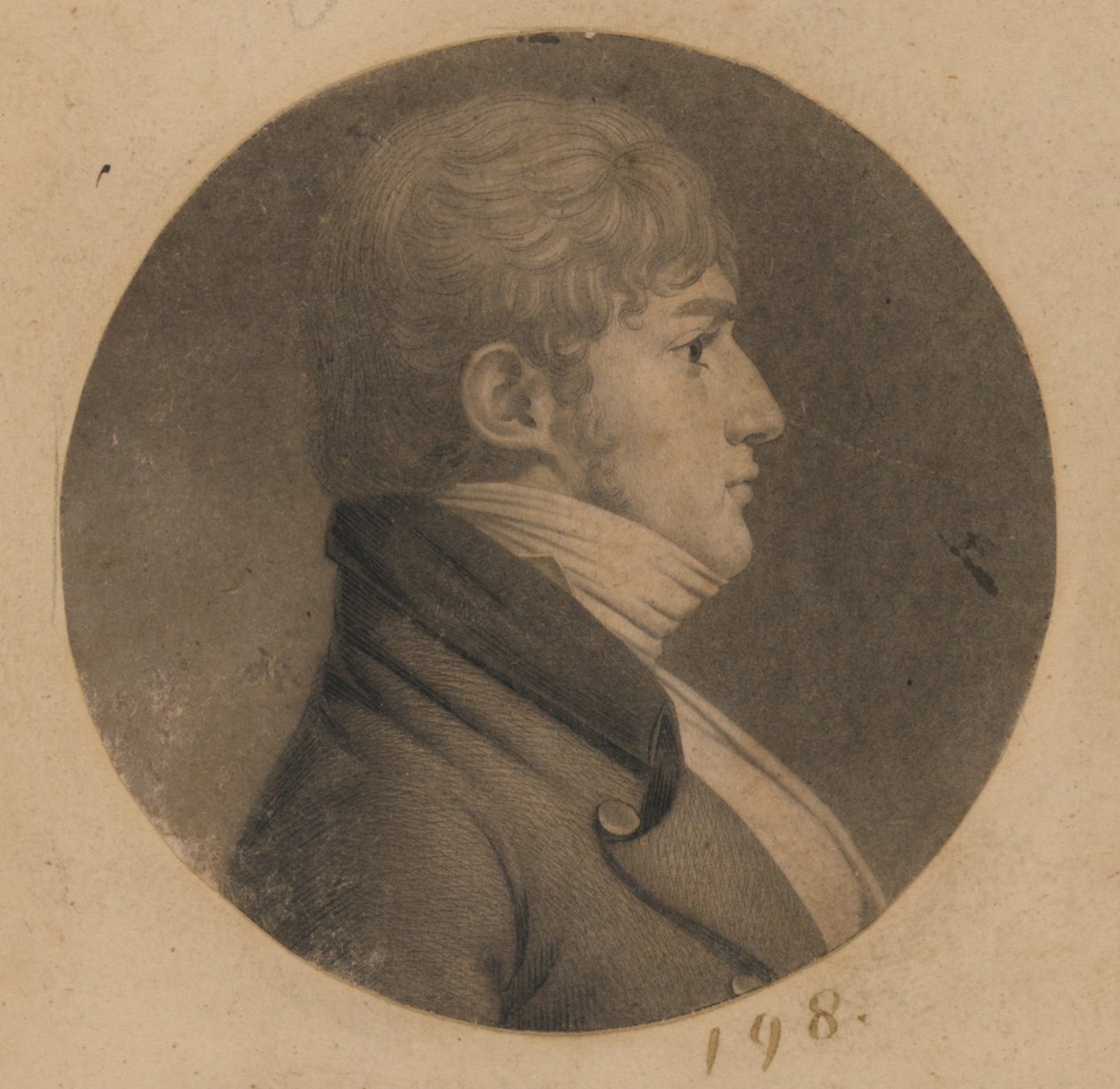 Unidentified Man by Charles Balthazar Julien Févret de Saint-Mémin