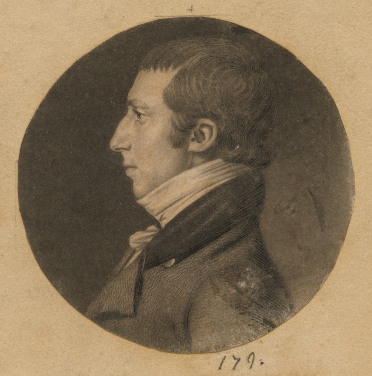 Unidentified Man by Charles Balthazar Julien Févret de Saint-Mémin