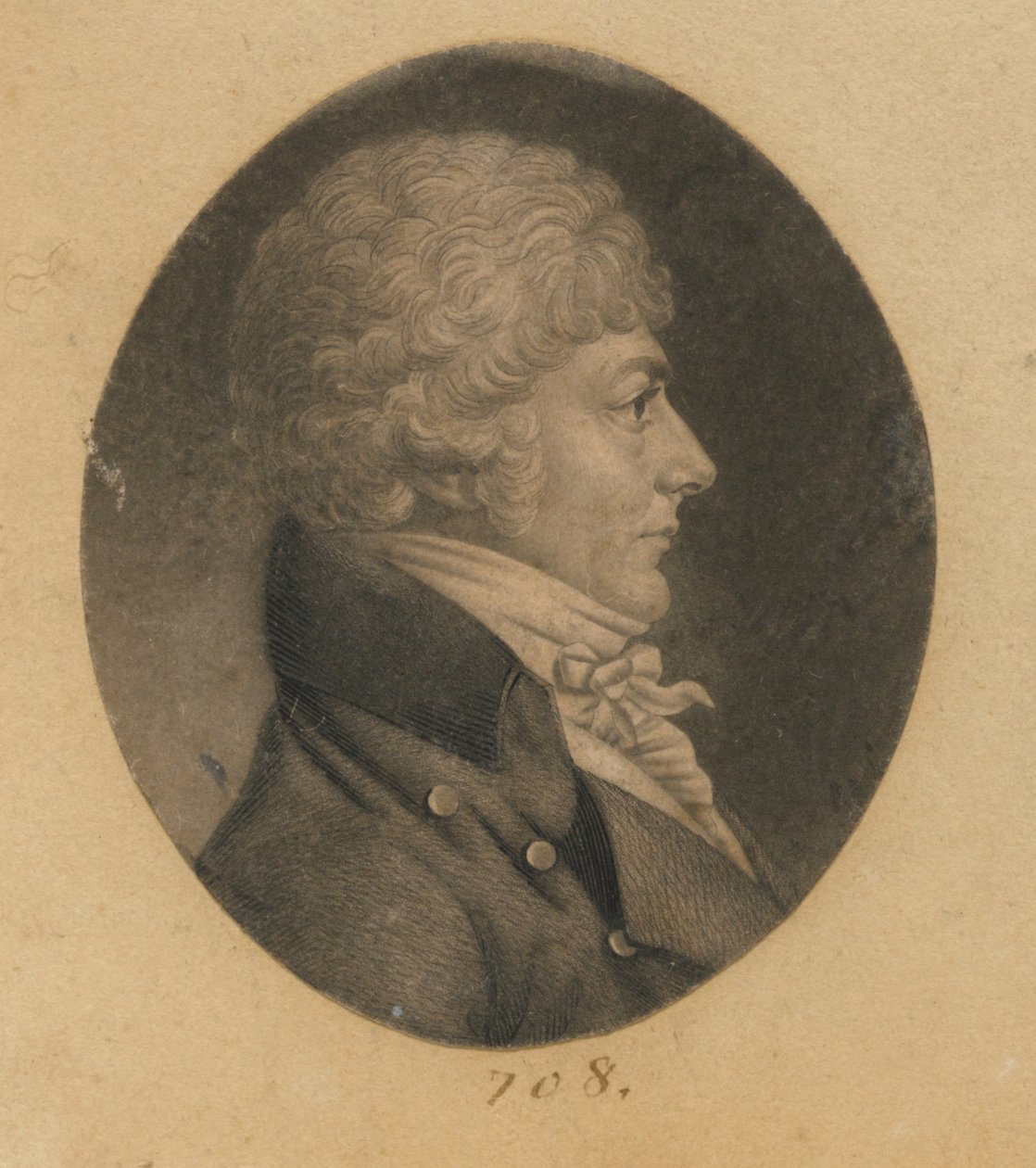 Unidentified Man by Charles Balthazar Julien Févret de Saint-Mémin