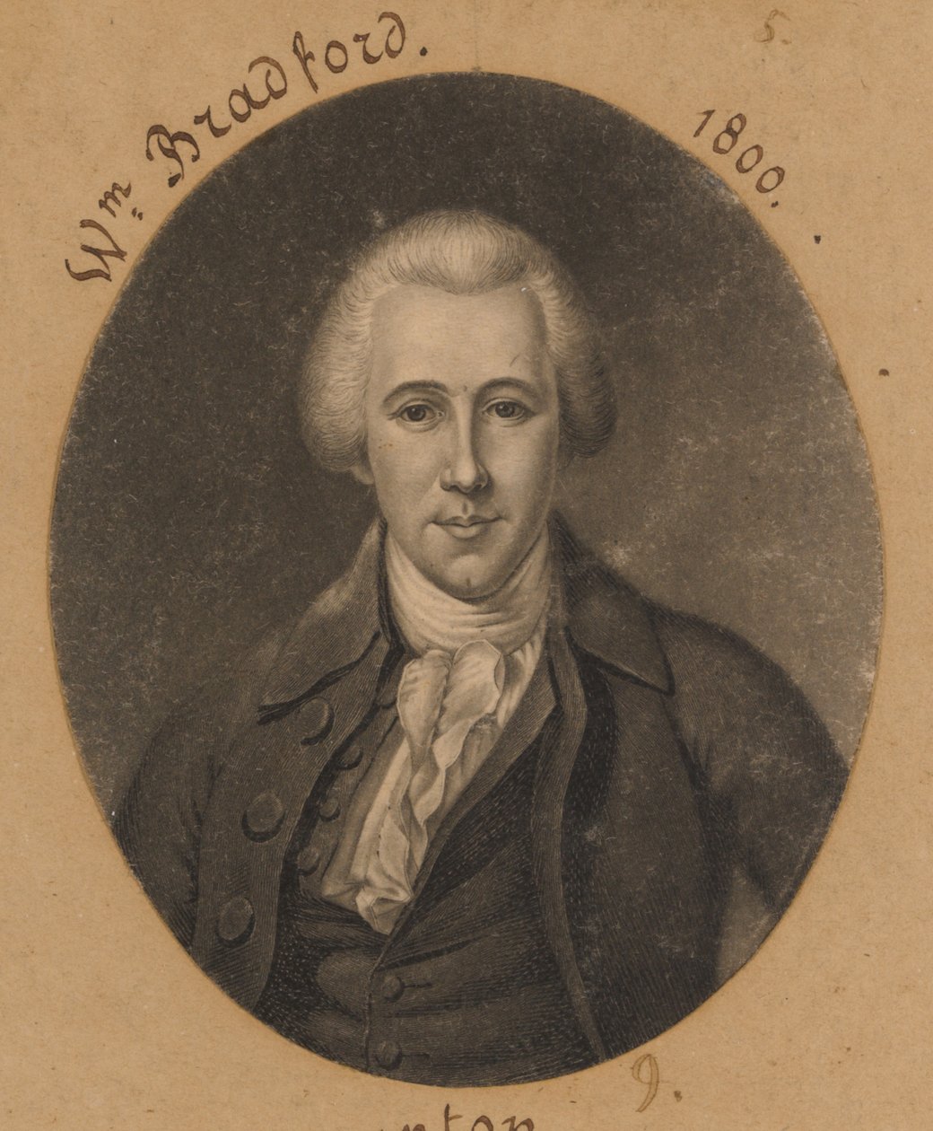 William Bradford, Jr. by Charles Balthazar Julien Févret de Saint-Mémin