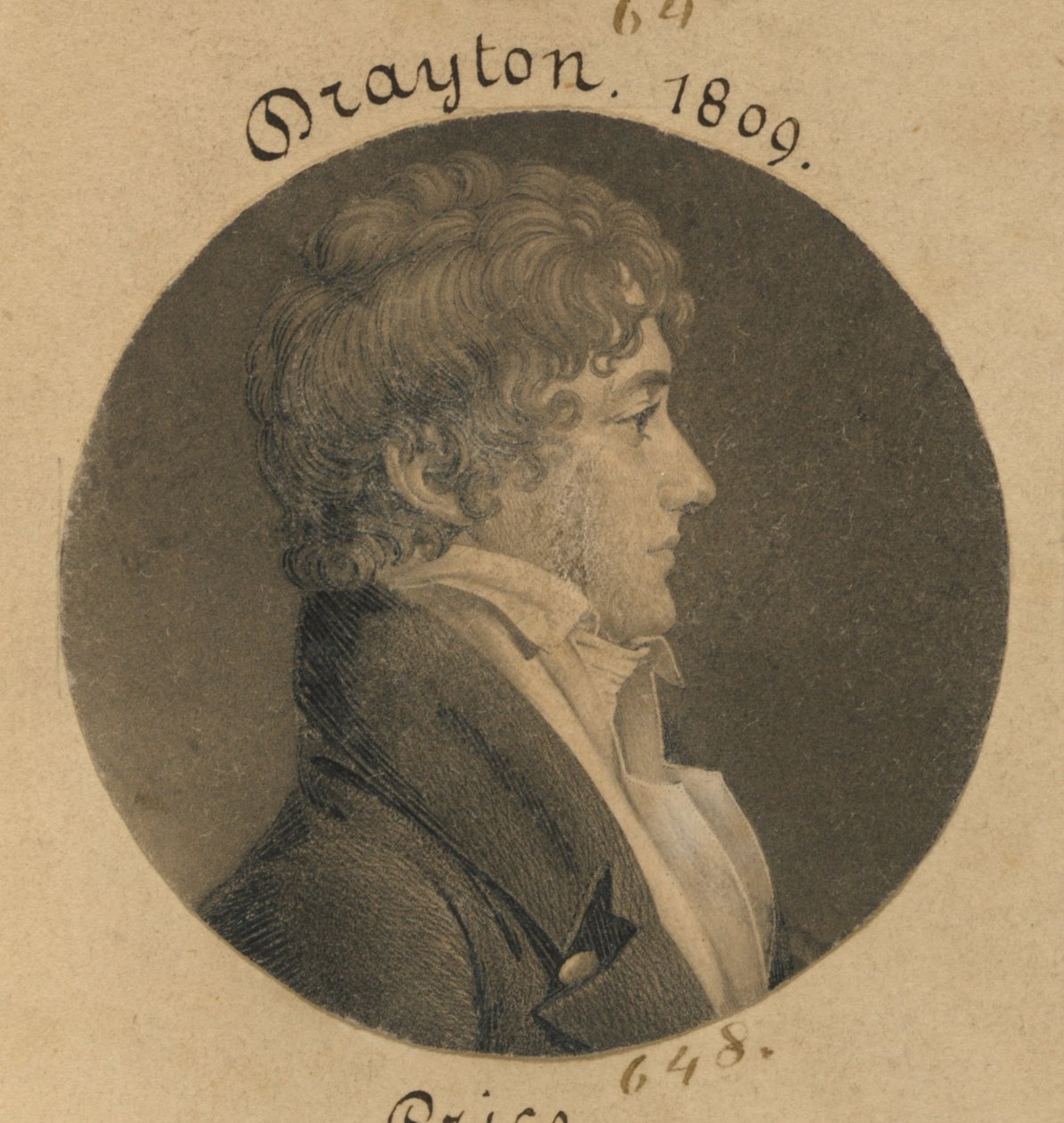 William Drayton by Charles Balthazar Julien Févret de Saint-Mémin