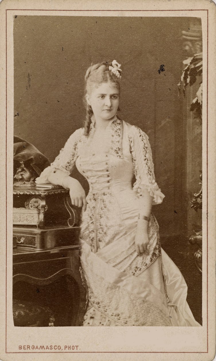 Portrait of the Opera Singer Caroline Salla by Charles Bergamasco