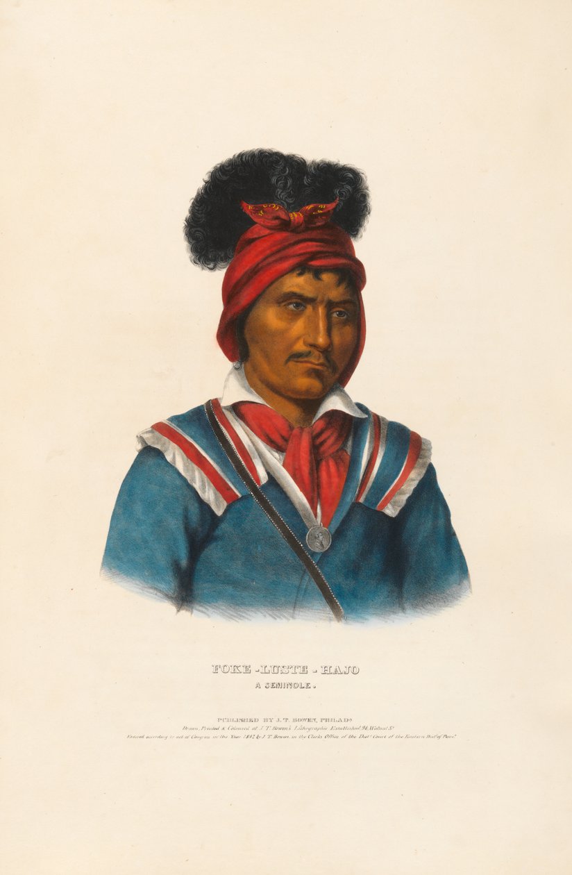Foke-Luste-Hajo - A Seminole by Charles Bird King
