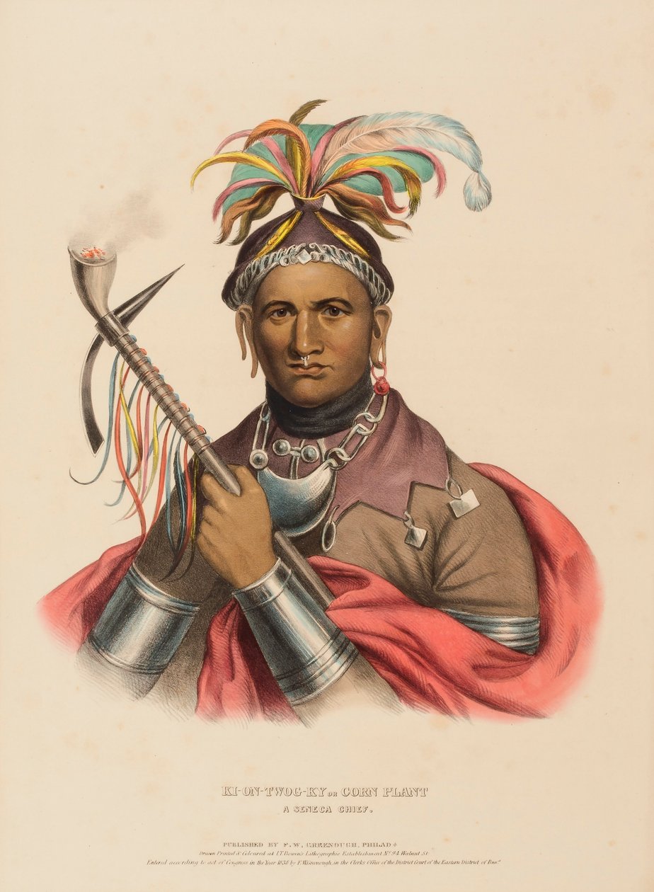 KI-ON-TWOG-KY, from History of the Indian Tribes of North America by Charles Bird King
