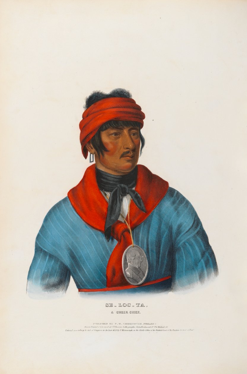 Se-loc-ta - A Creek Chief by Charles Bird King