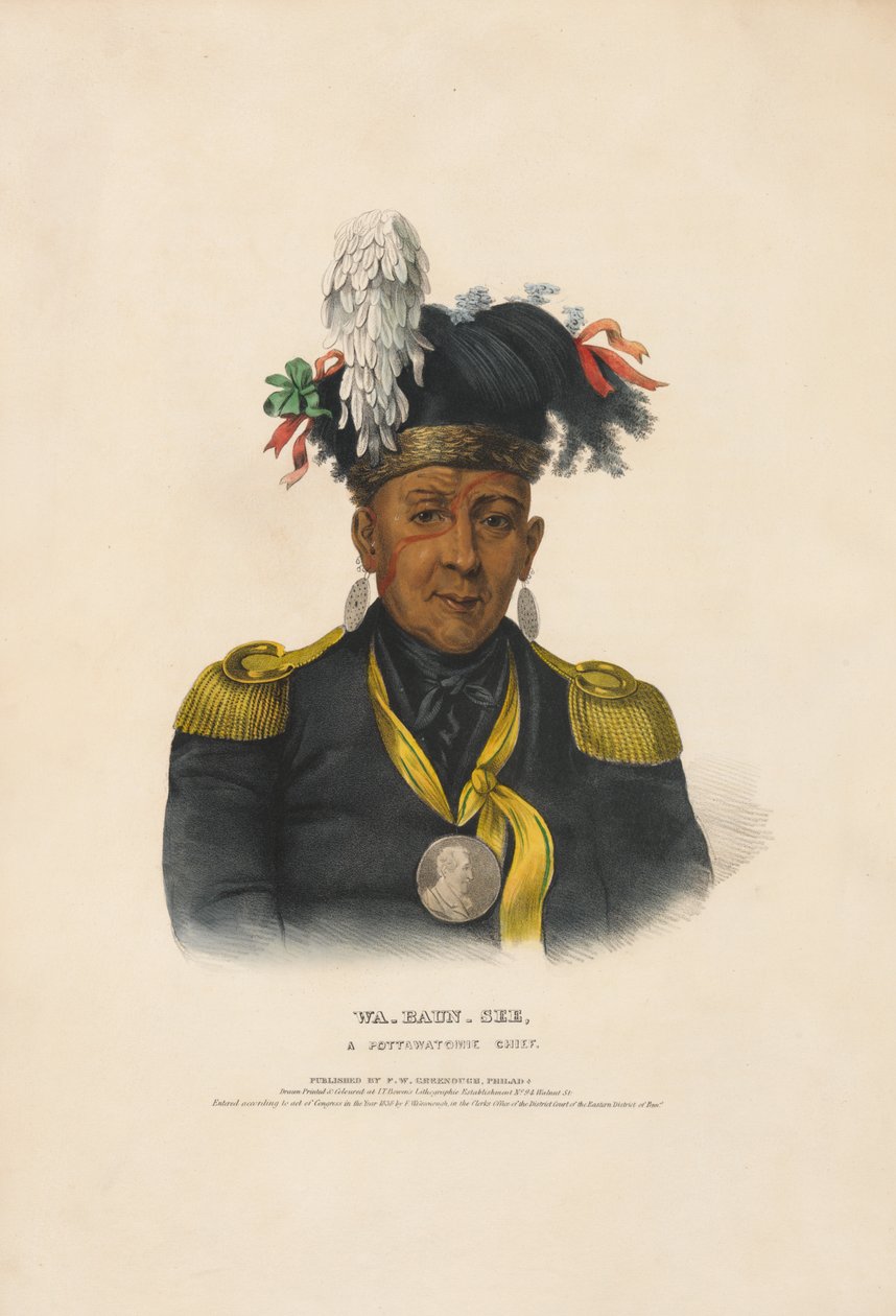 Wa-baun-see - A Pottawatomie Chief by Charles Bird King