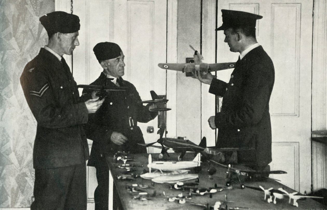 RAF Personnel Learning to Identify Aircraft During the Second World War by Charles Brown