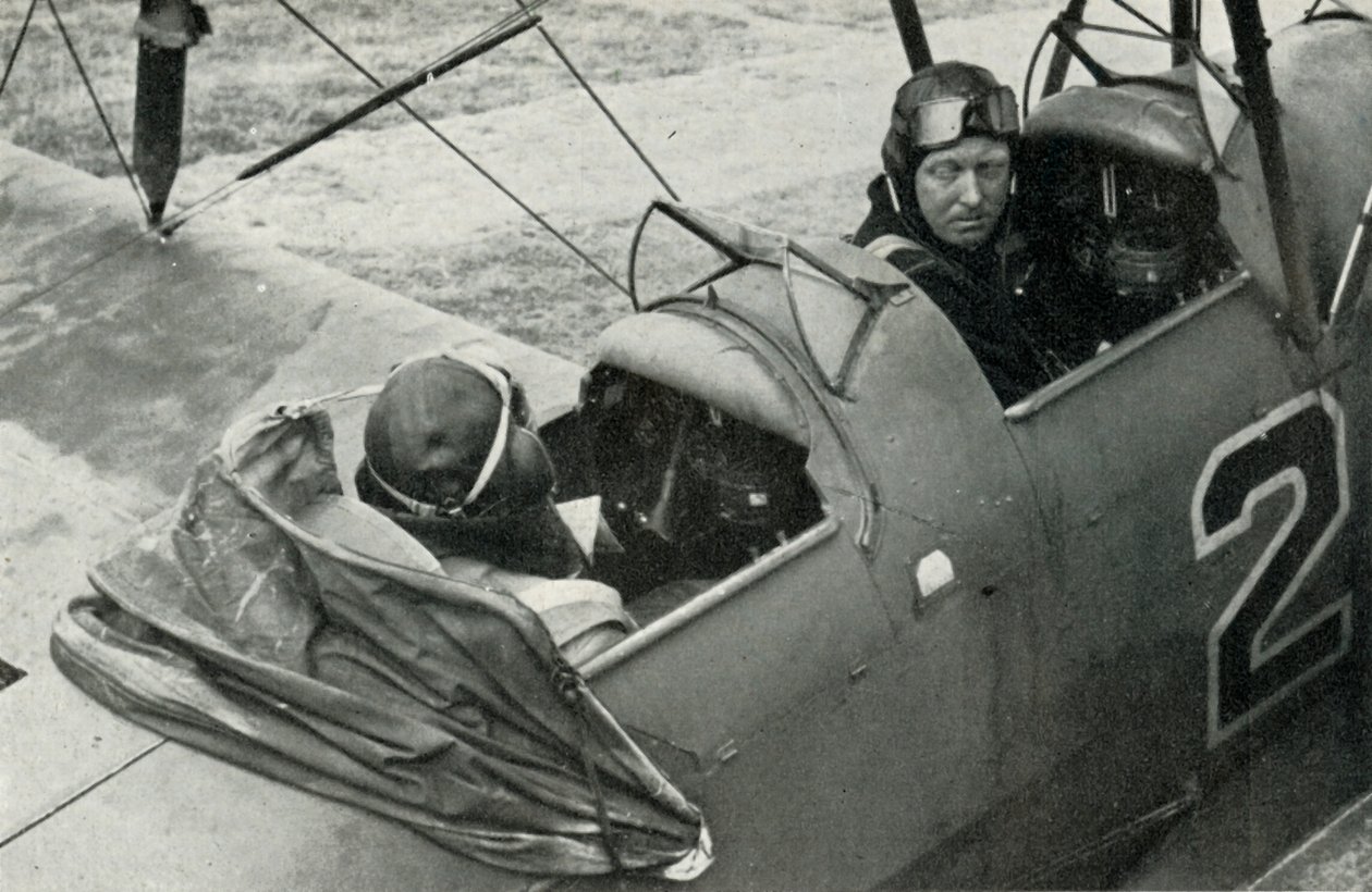 RAF pilot learning to fly during the Second World War, 1941 by Charles Brown