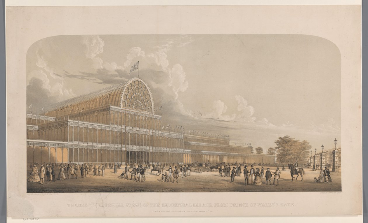 View of the Crystal Palace (Transept of the Industrial Palace, from Prince of Wales