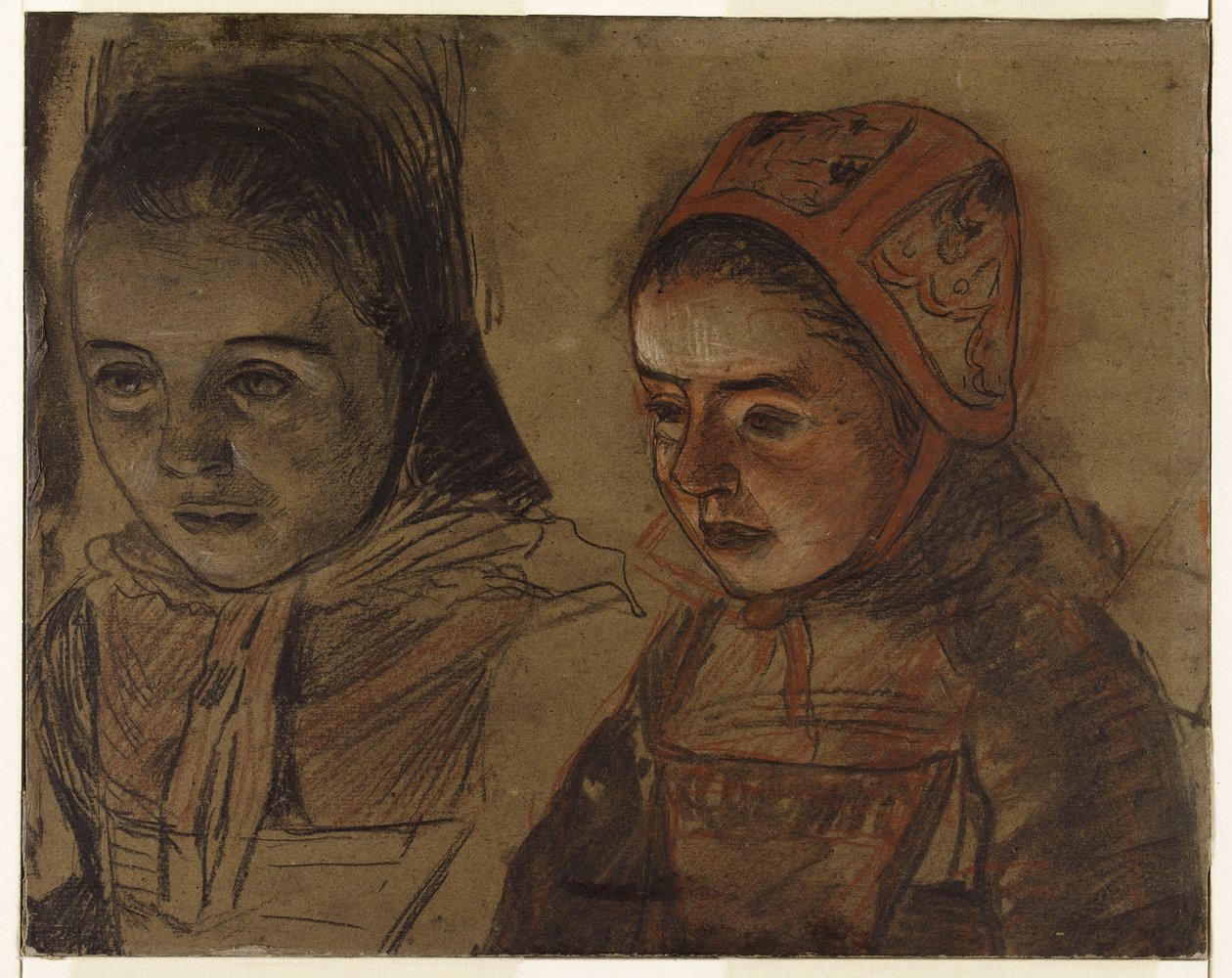 Breton Girls by Charles Cottet