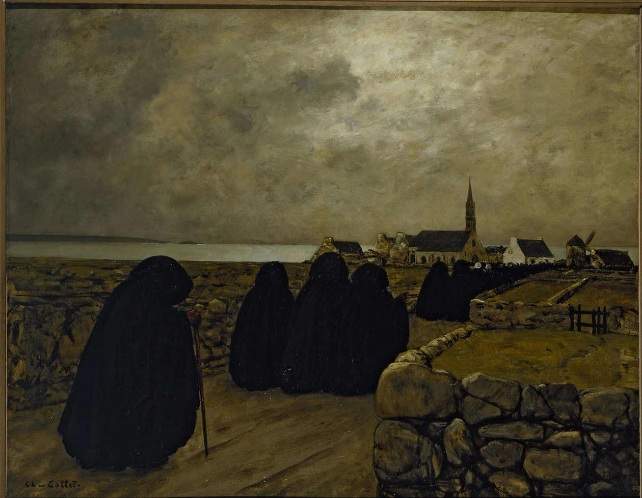 Low Mass in Winter (Brittany) by Charles Cottet