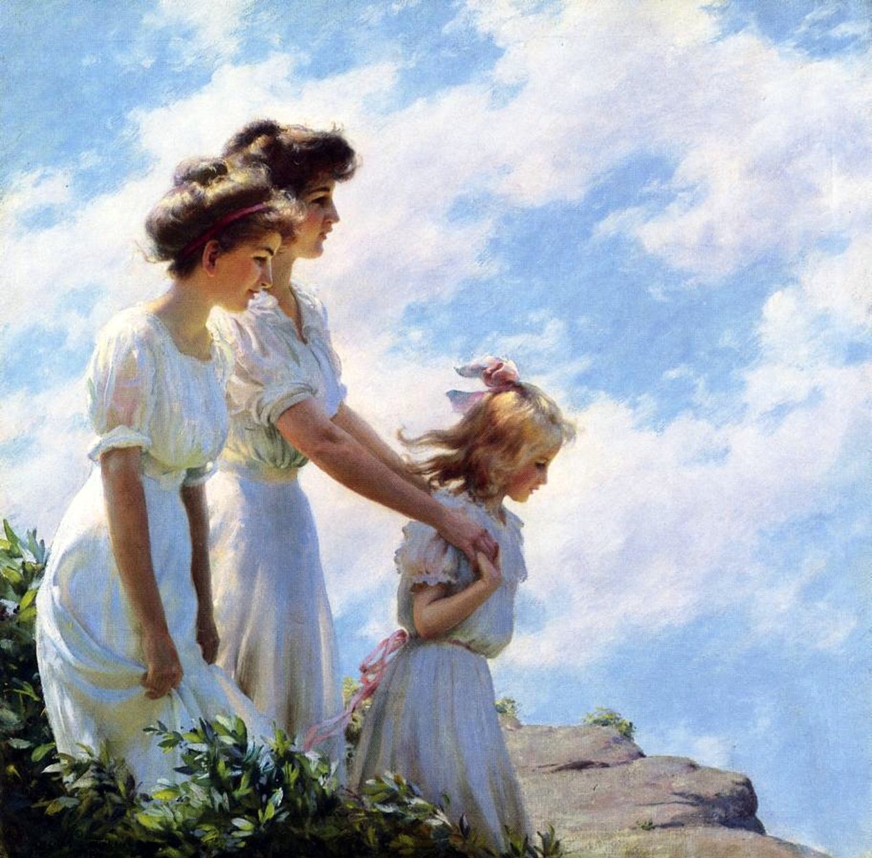 On the Cliff by Charles Courtney Curran