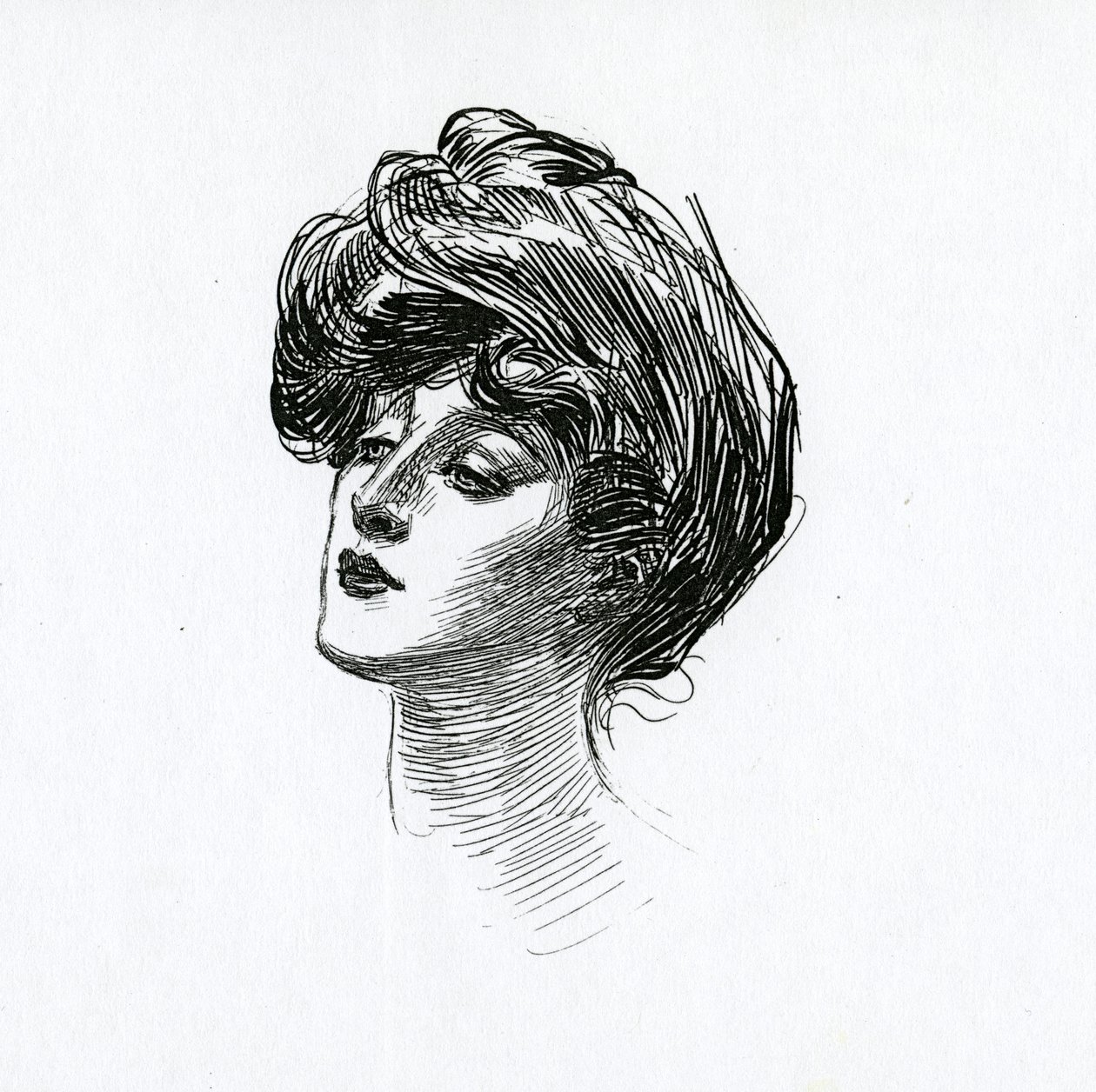 A Gibson Girl, c.1902 by Charles Dana Gibson