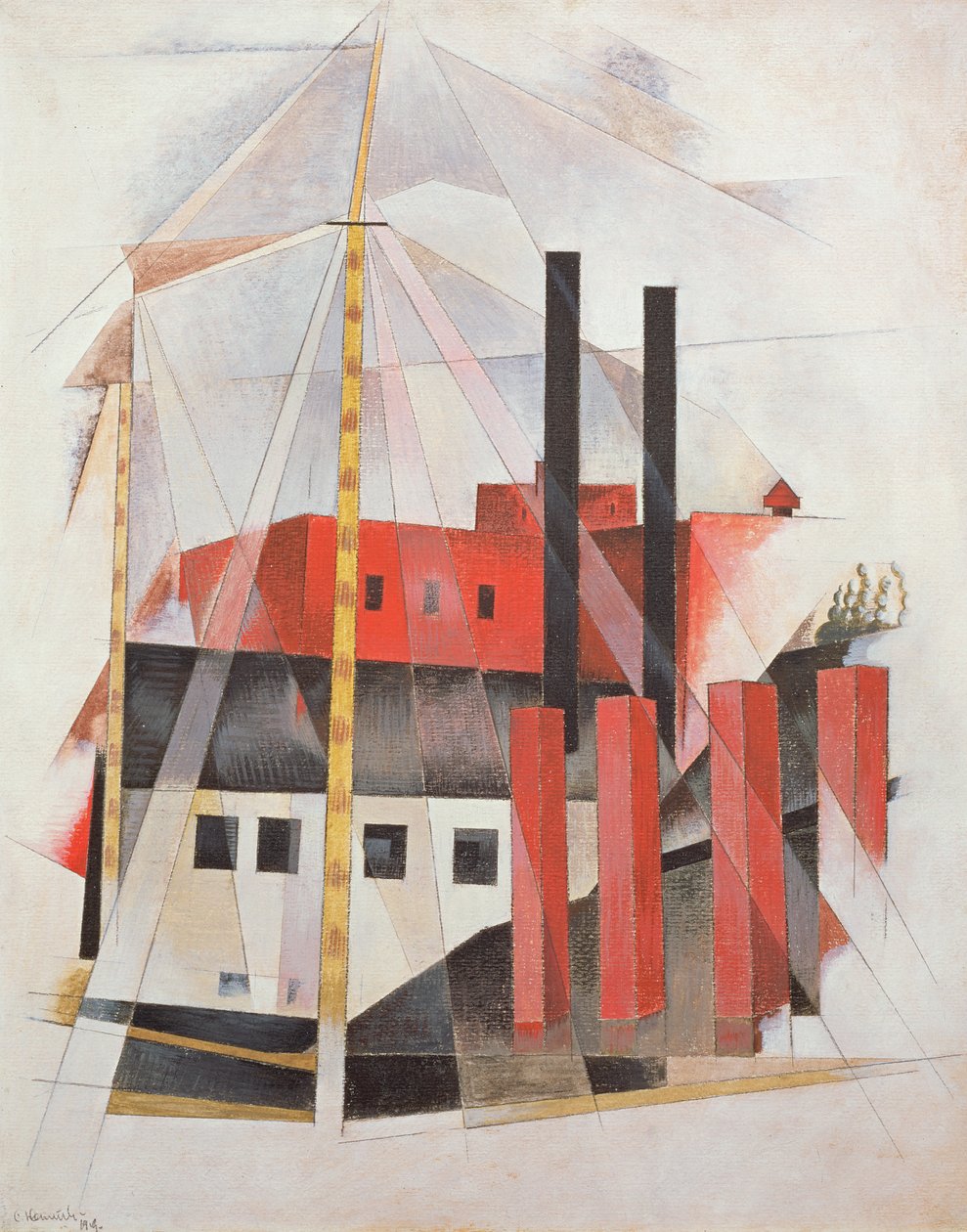Piano Movers Holiday, 1919 by Charles Demuth