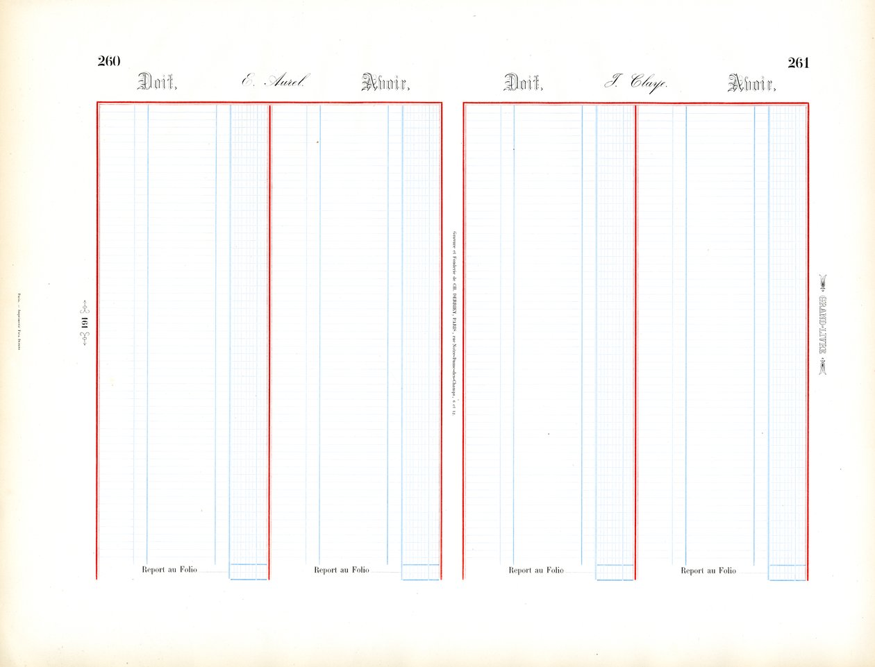 Accounting Ledger Templates by Charles Derriey