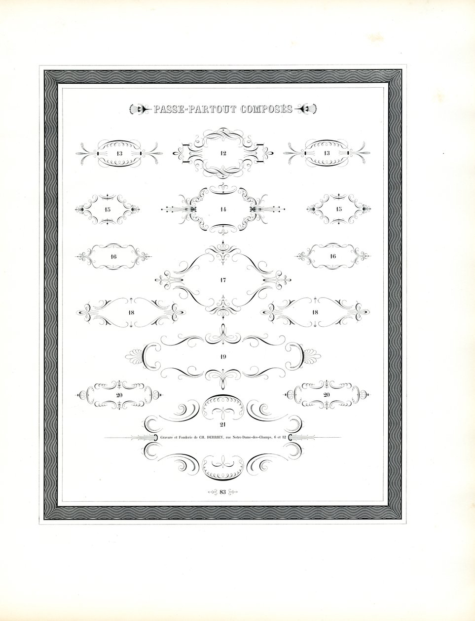 Additional Cartouche Elements by Charles Derriey