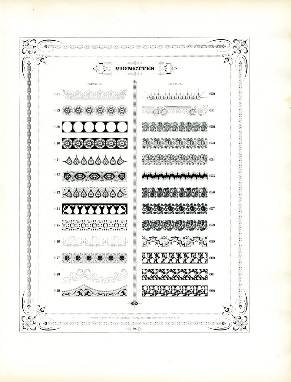 Decorative Strips and Ornamental Borders by Charles Derriey