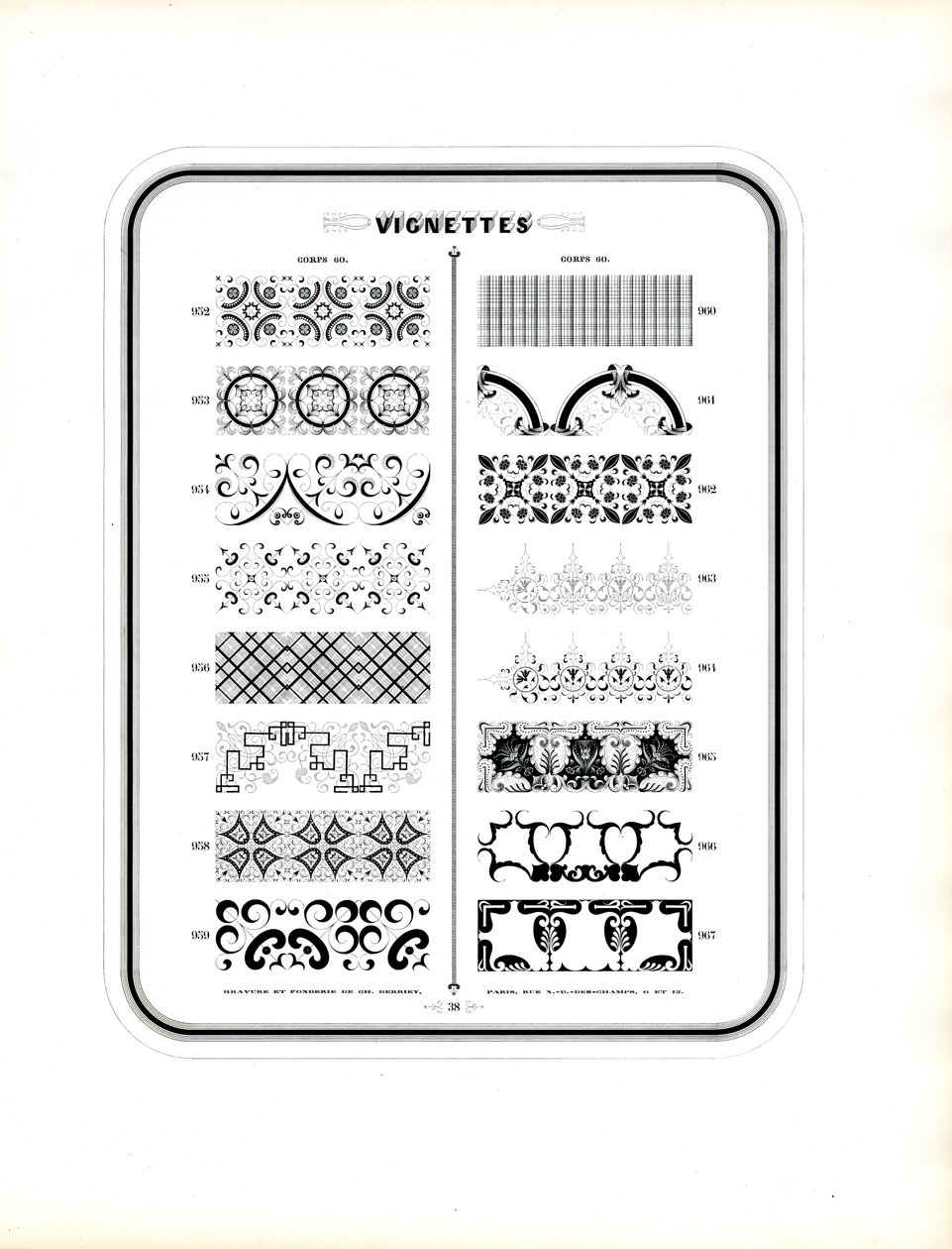 Decorative Vignettes and Borders by Charles Derriey