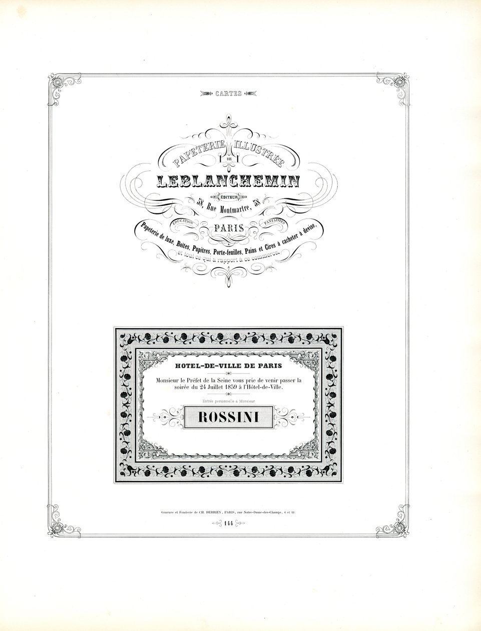 Elegant Business and Invitation Card Designs by Charles Derriey